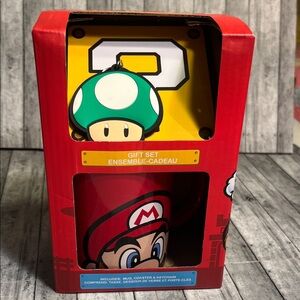 Nintendo Super Mario Mug, Coaster & Keychain Gift Set